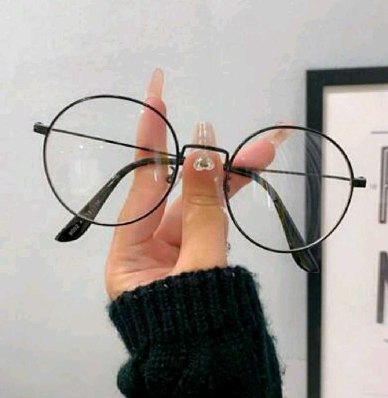 Round Black Frame Glasses