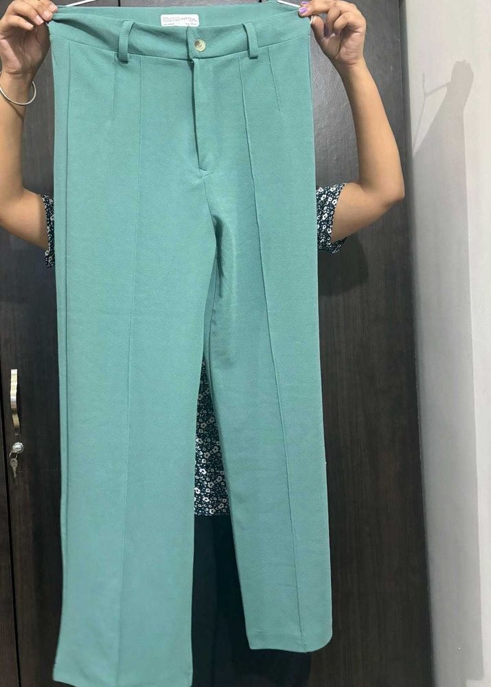 Mint Green Straight Leg Pants