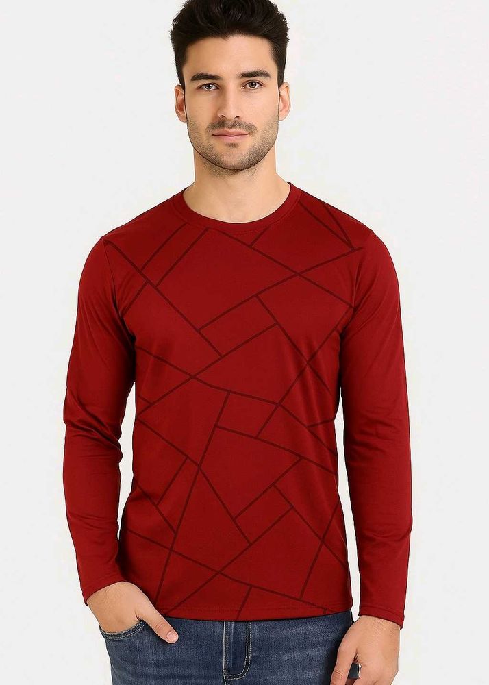 Brand New Geometric Print Long Sleeve Tee