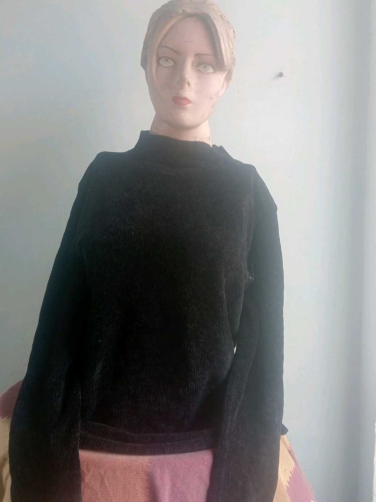 Elegant Black Turtleneck Sweater