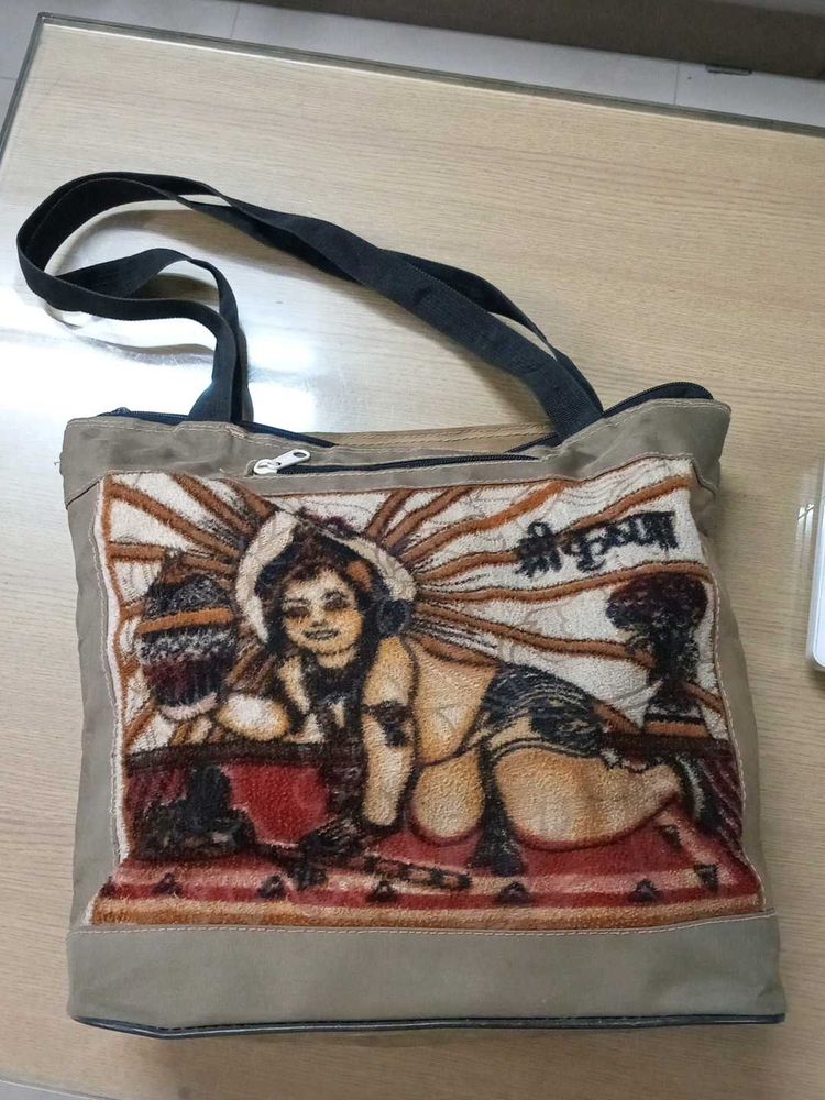 Krishna Print Tote Bag