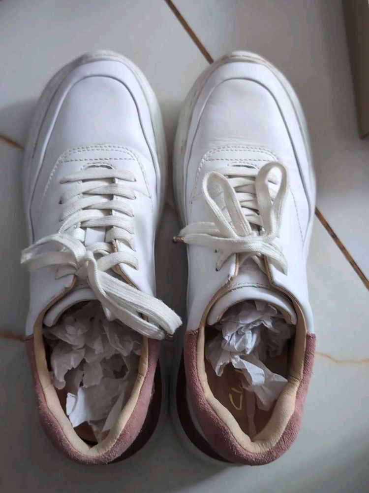 White Platform Sneakers