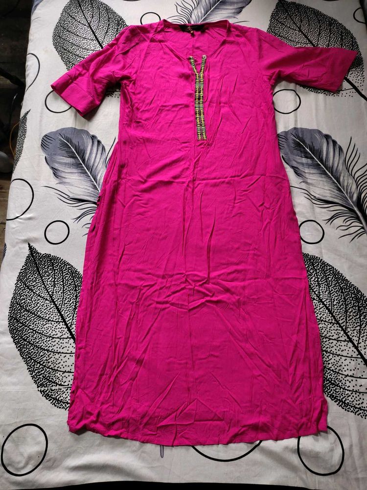 Sangria Medium Size Straight Kurta