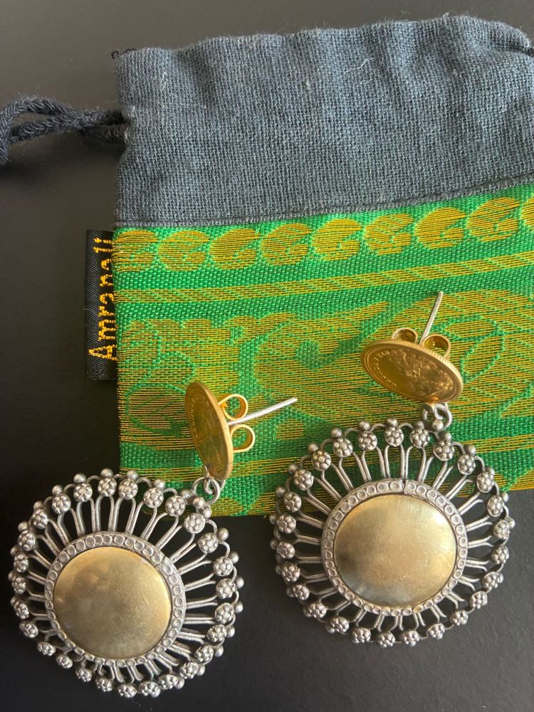 Amrapali Silver Dual toned Earrings