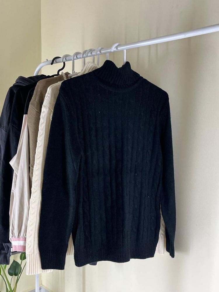 Black Turtleneck Sweater