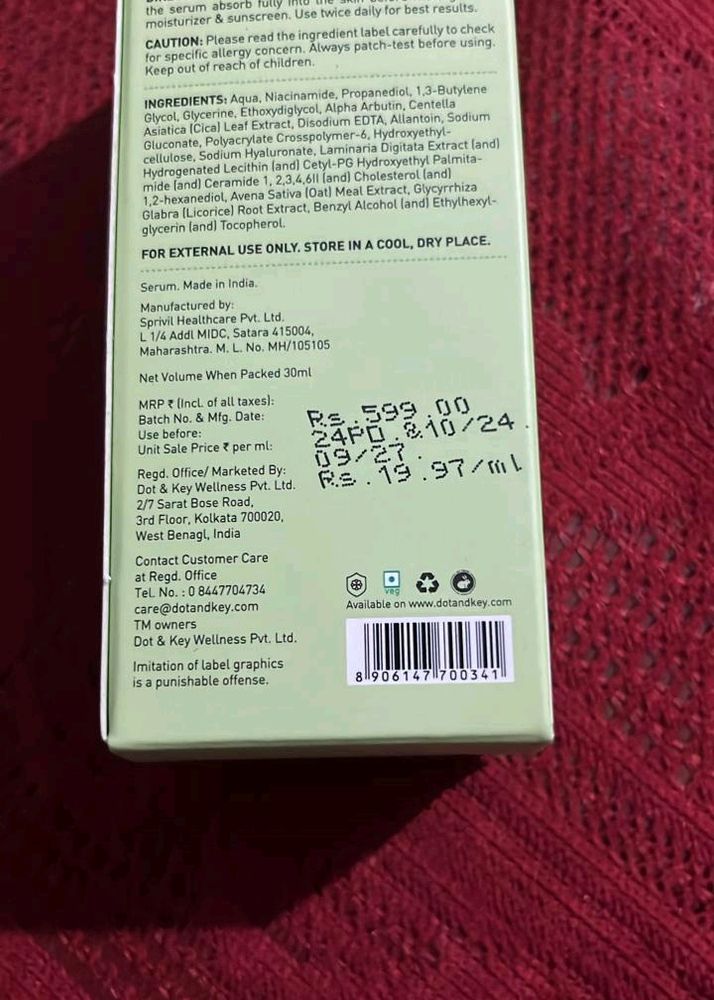 Dot and Key 10% Niacinamide Face Serum