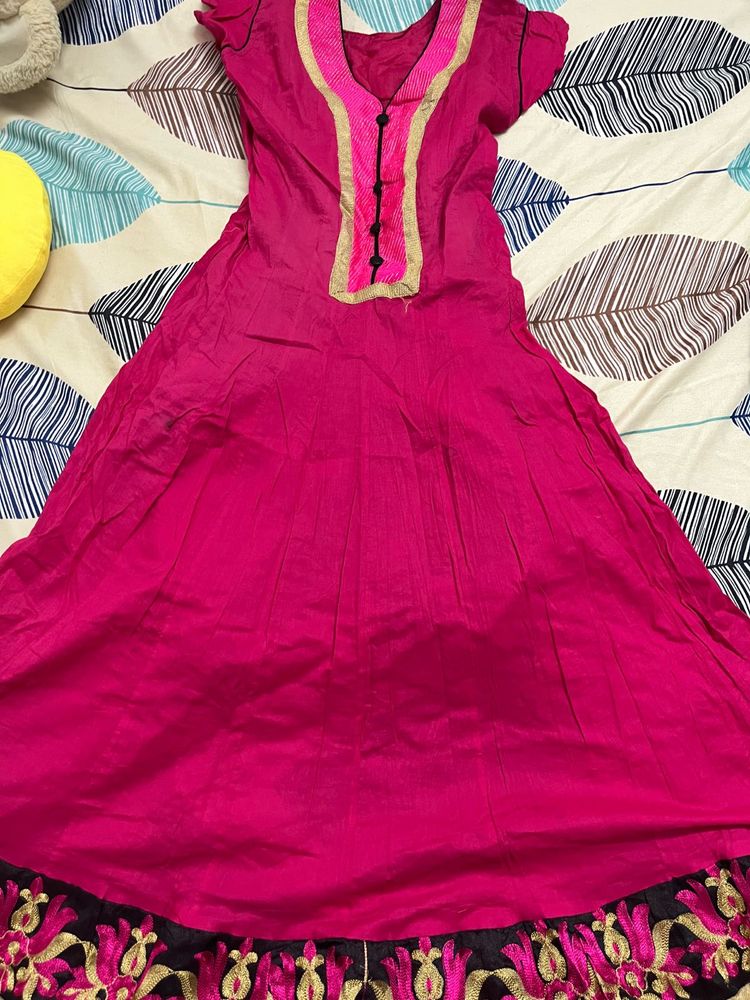 Vibrant Pink Ethnic Kurta