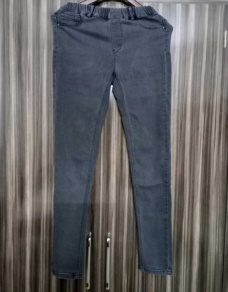 Charcoal Denim Jeggings