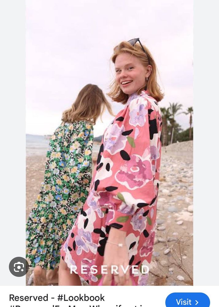 Reserved Pink Floral Dress