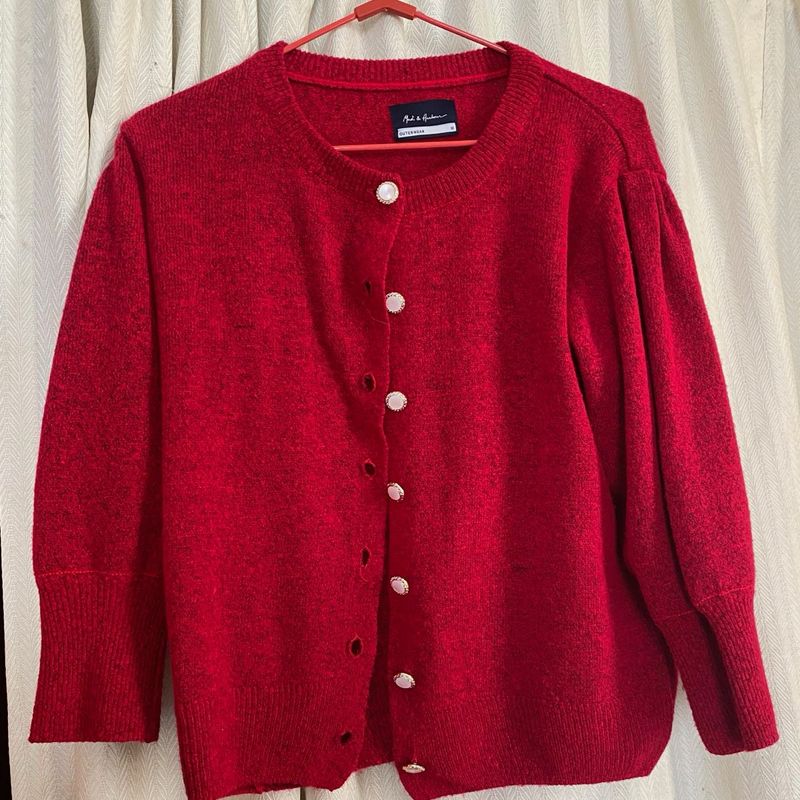 Price Drop❣️Dark Red Pinteresty Cardigan