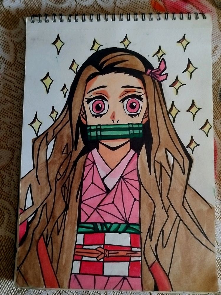 Nezuko-chan Painting (Demon Slayer)