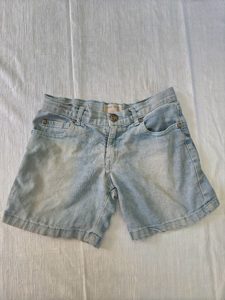 Sky Blue Denim Shorts 💙
