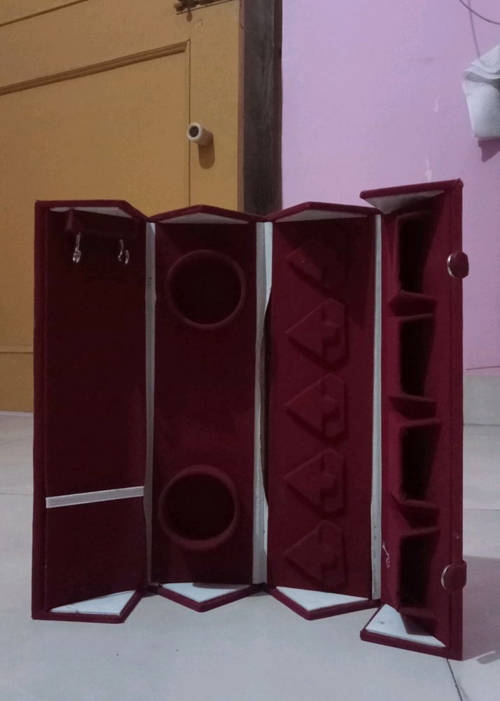 Jewellery Box In Maroon Color