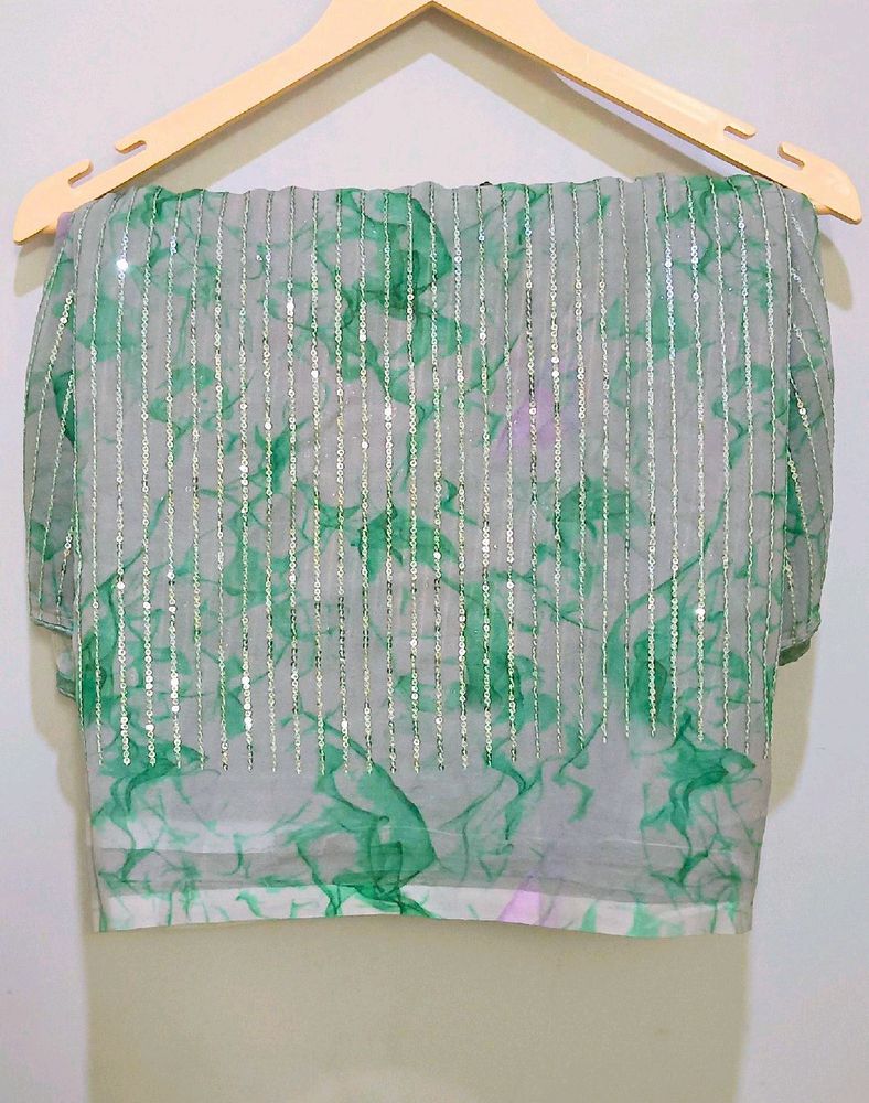 Designer Saree.. DISHA PARMAR inspired Sea Green E