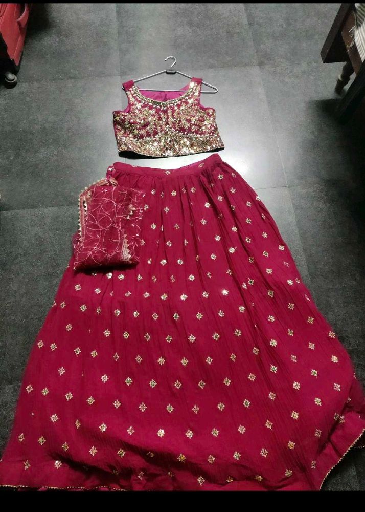Magenta Lehenga Choli Set