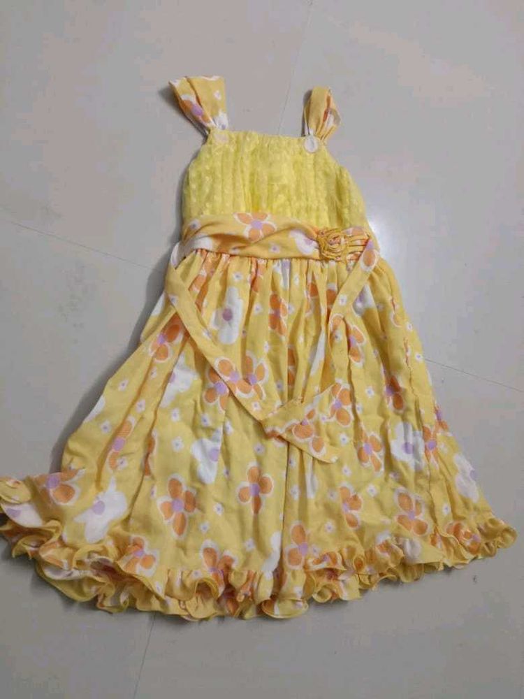 Cute Floral Girls Dress