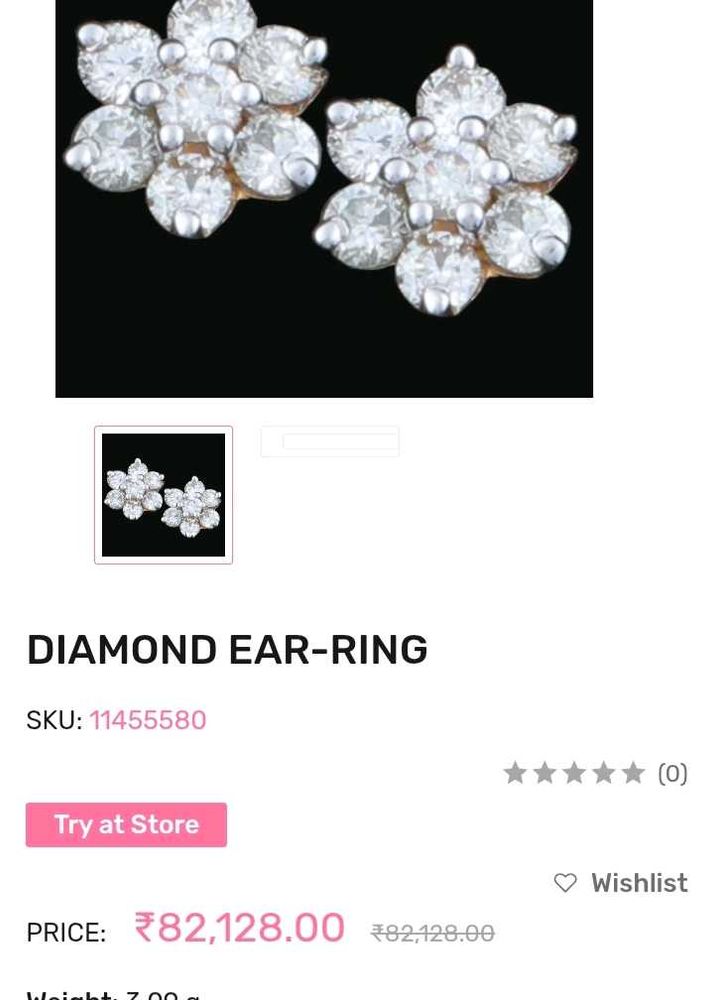 Diamond Flower Earrings
