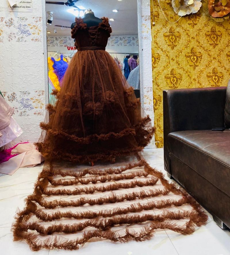 Brown Trail Gown For Me