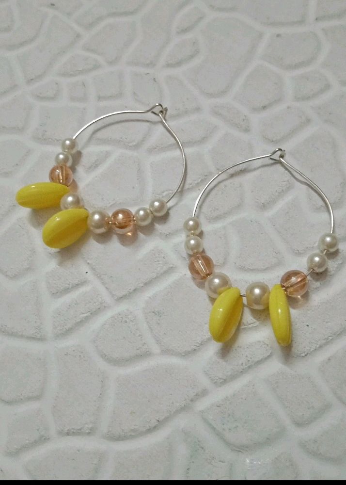 Pearl Hoop Earrings