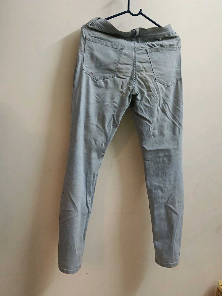Grey Denim Jeans