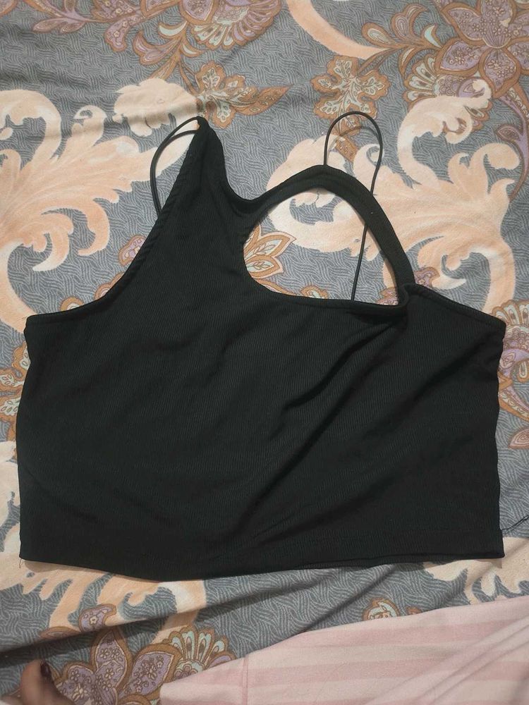 Chic Black Crop Top