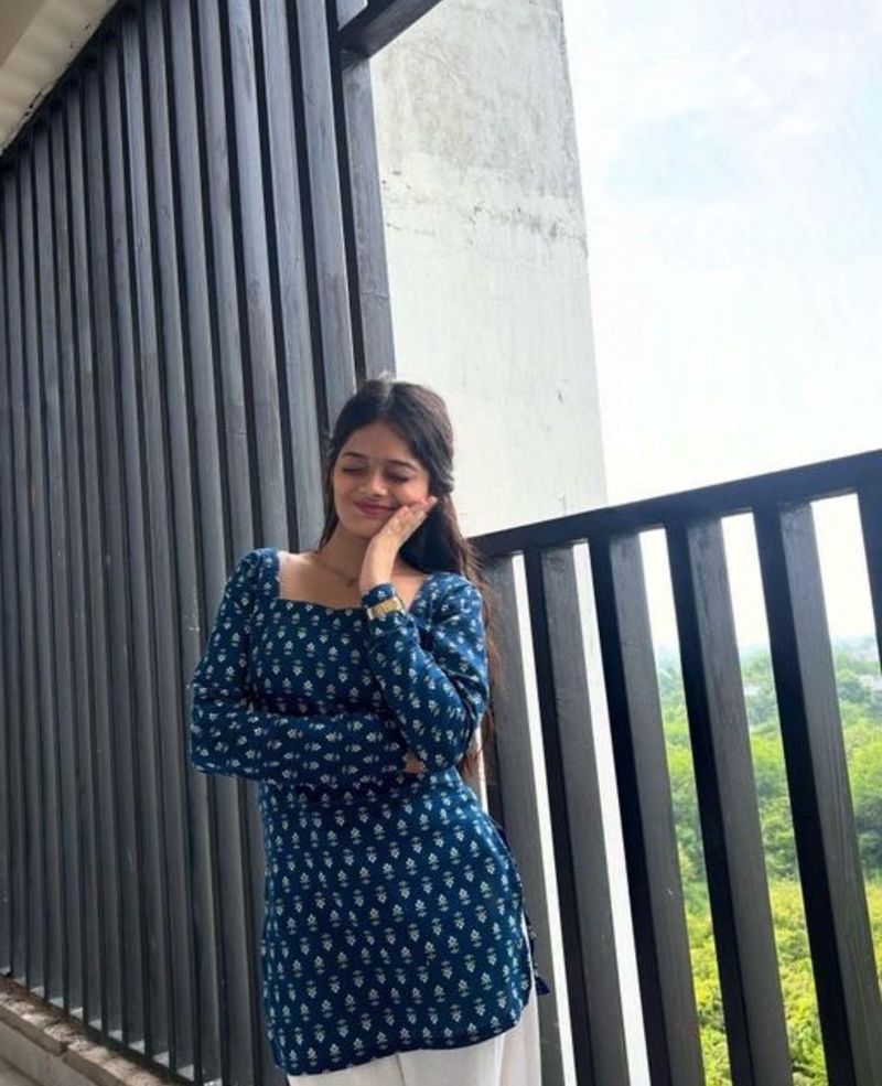 Elegant Blue Printed Kurta