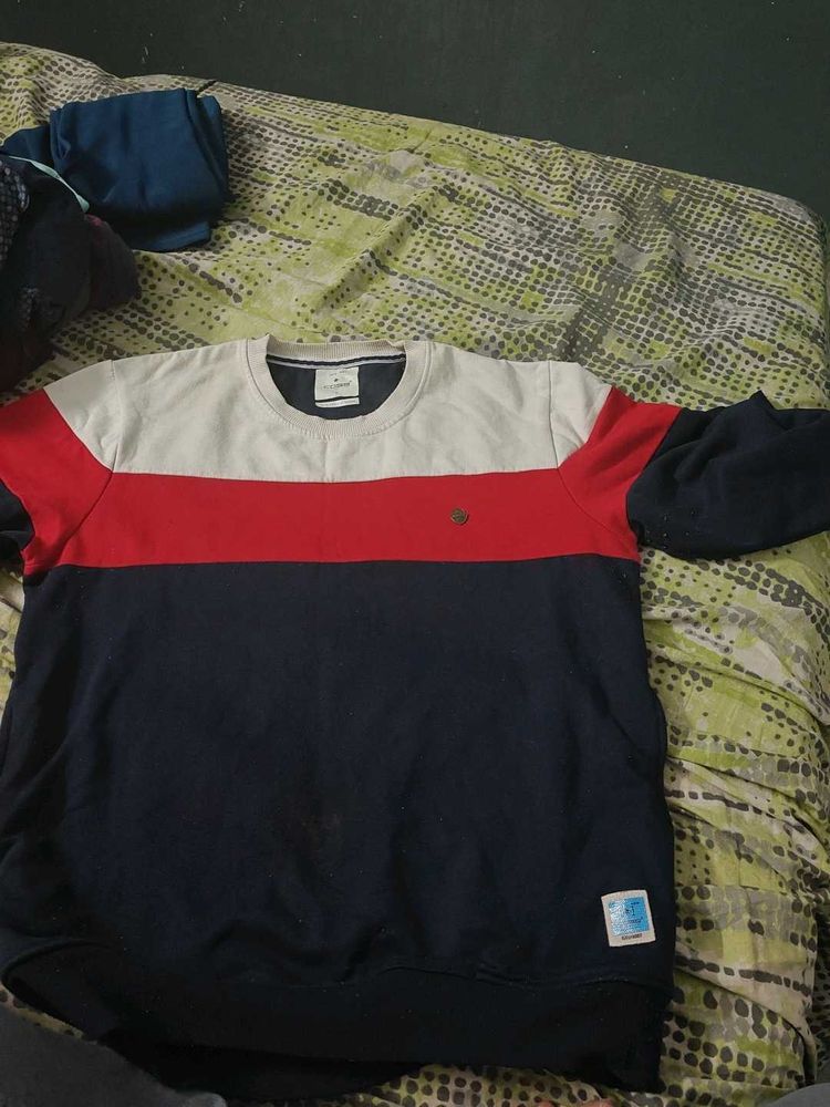 Striped Colour Block Sweatshirt