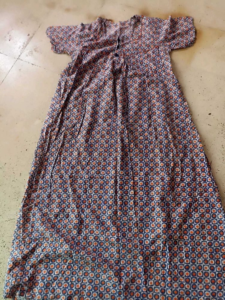 Vintage Style Print Dress