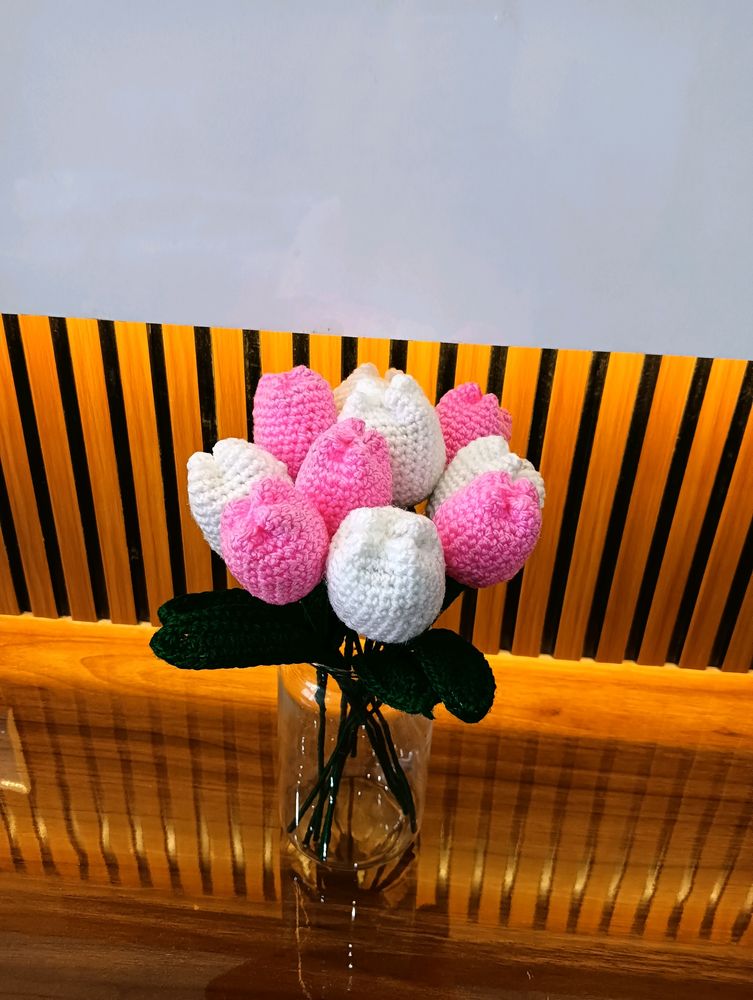 Pack Of 10 Crochet Tulips 🌷
