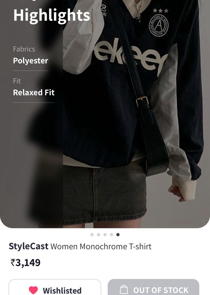 Women Monochrome T-shirt