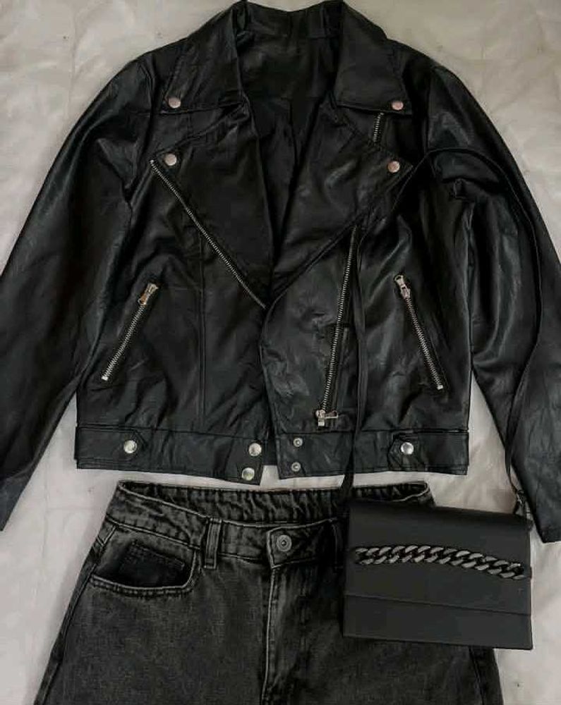 black leather jacket for women