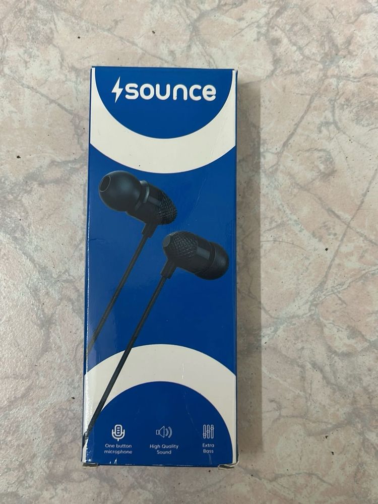 Sounce Wired Earbuds With Box