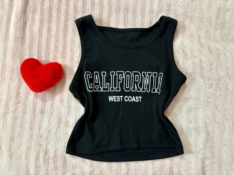 Black California Tank Top