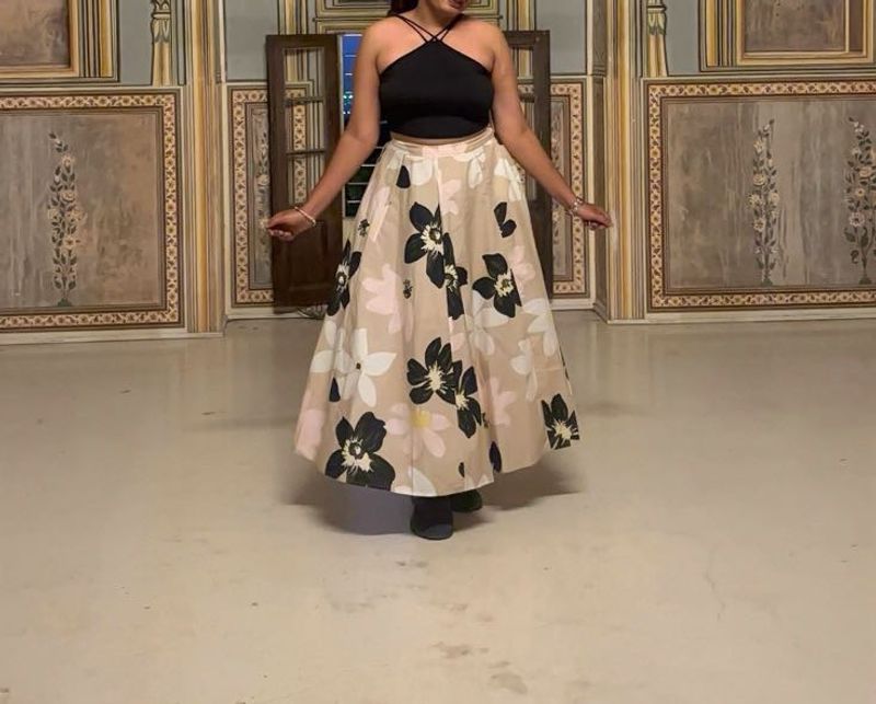 Floral Print Skirt