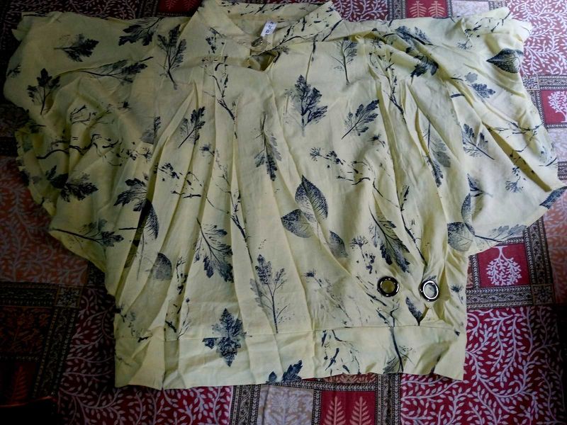 Leaf Print Top