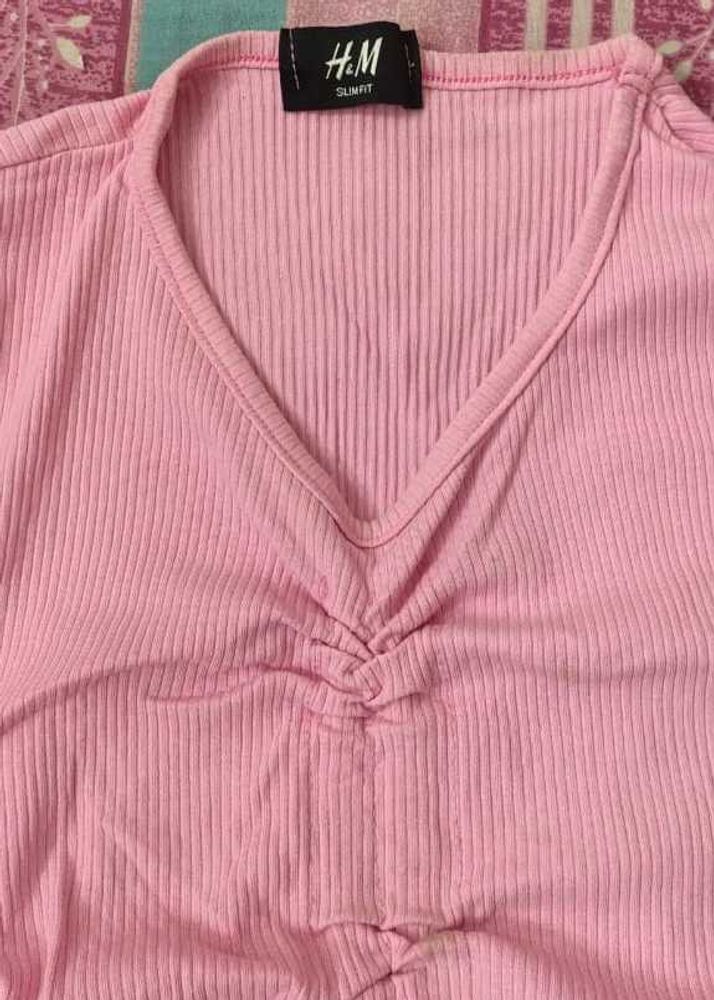 Pink H&amp;M Drawstring Top🩷✨