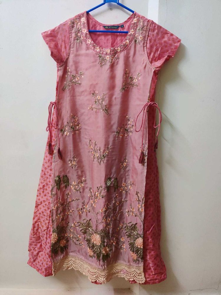 🌸 Beautiful Pink Kurta &amp; Pant Set 🌸