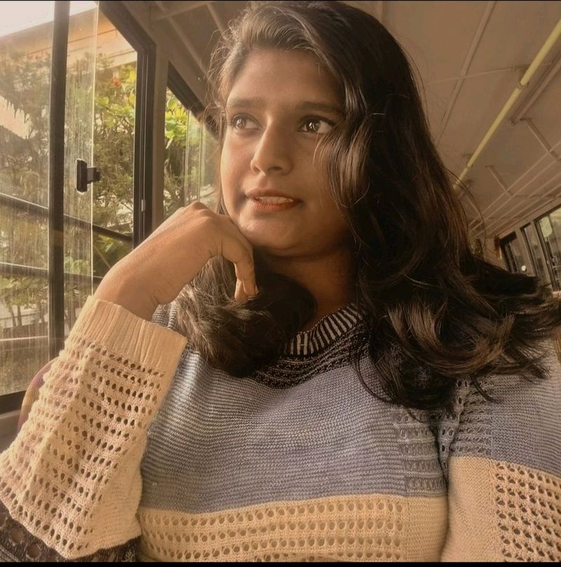 Blue and Beige Colour Top