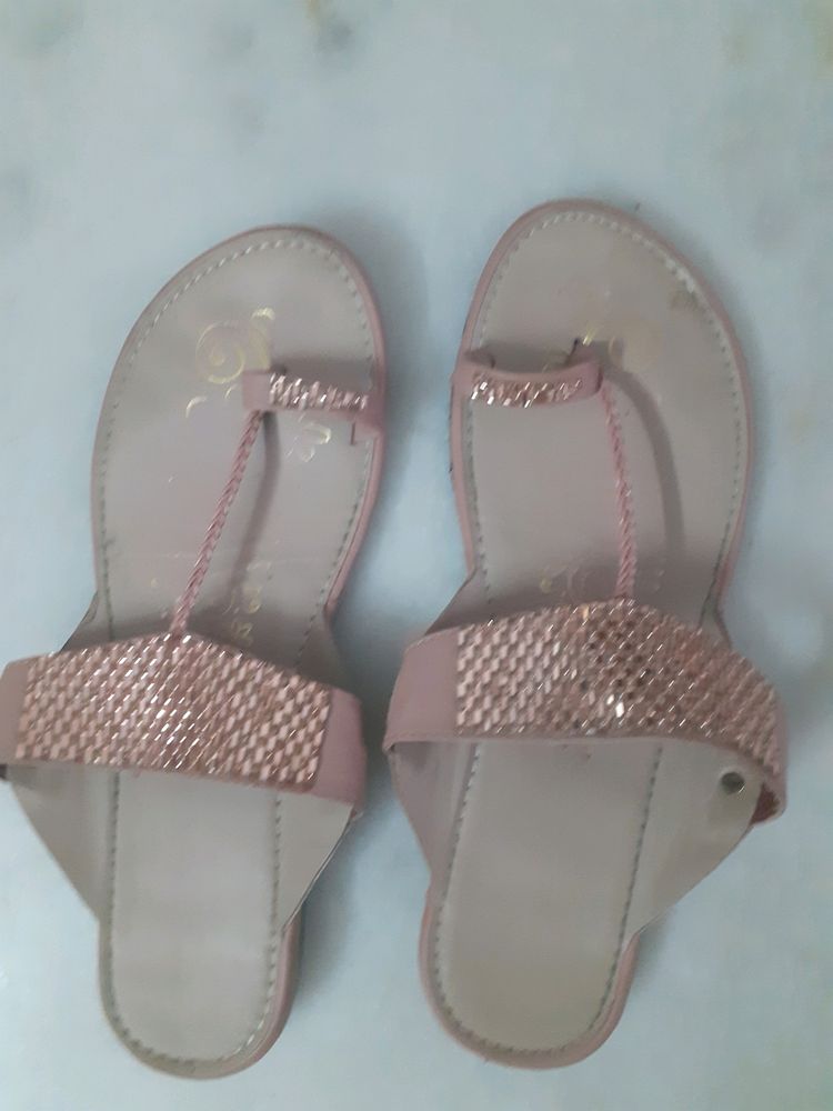women footwear, pink flat.