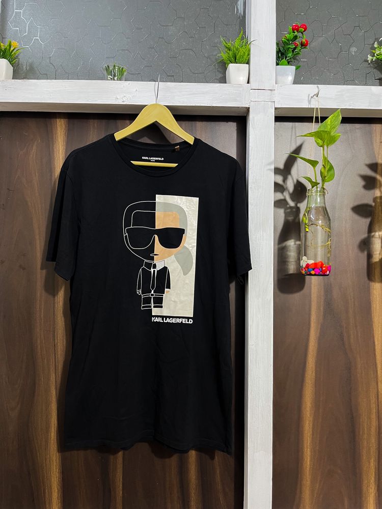 Black Printed Karl Lagerfeld