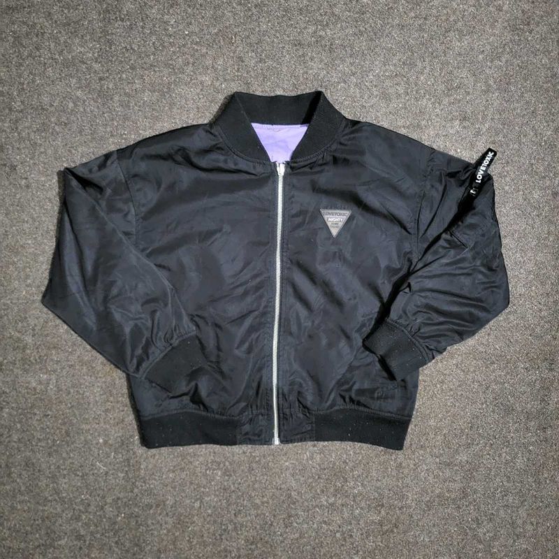 Black Bomber Jacket