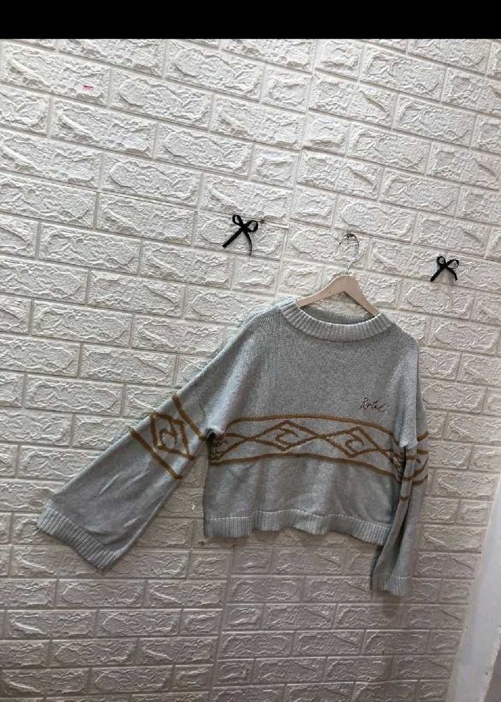 Patterned Knit Sweater