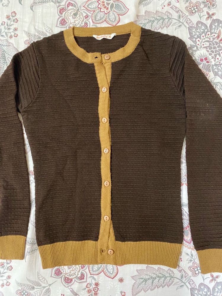 Dressberry Brown Cardigan