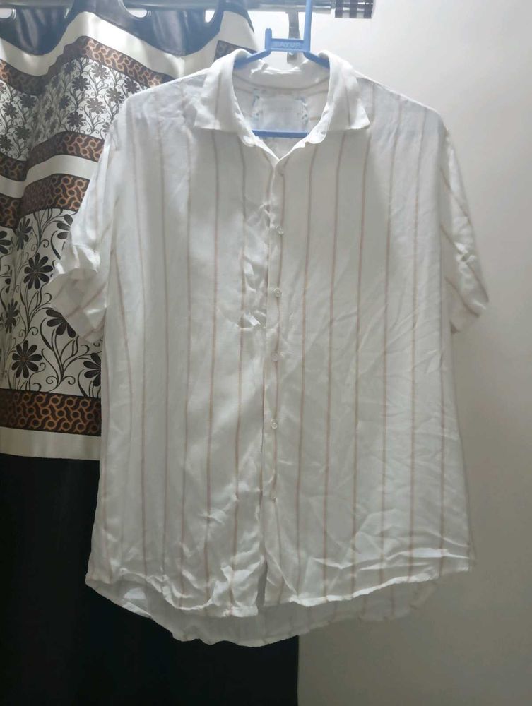 Striped Casual Shirt M size