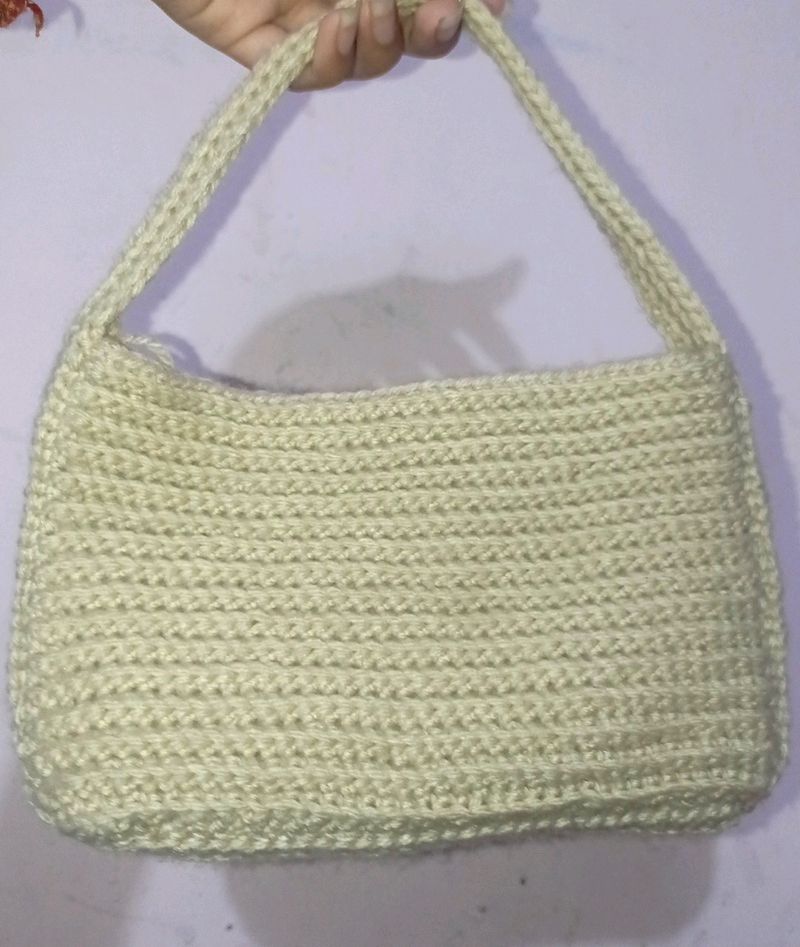 Crocheted Hand Bag