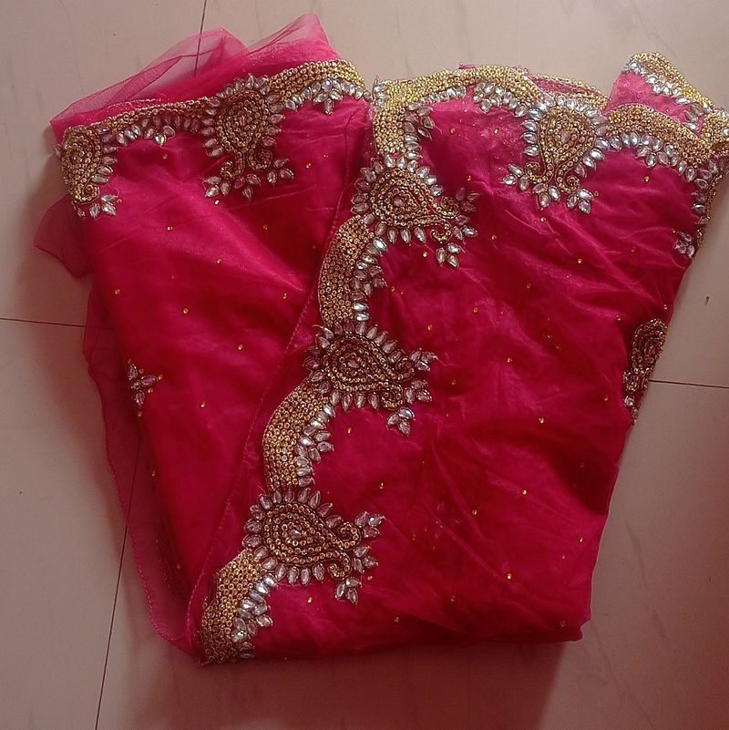 Heavy Stone Work Saree