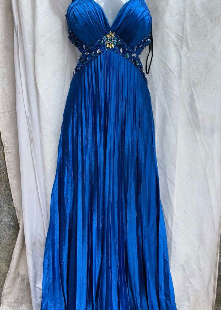 I. Elegant Blue Maxi Dress