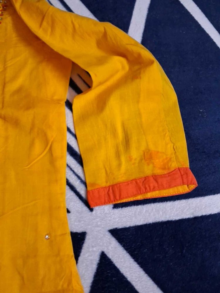 Yellow Ethnic Kurta