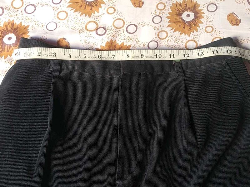 Black Baggy Corduroy Pants