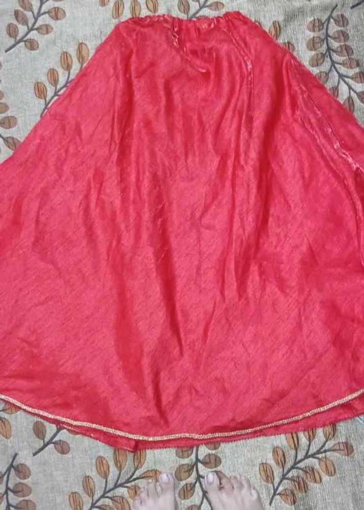Red Ethnic Skirt
